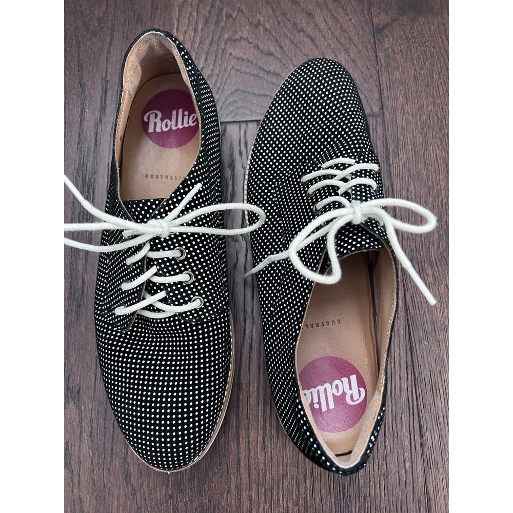 Rollie Australia Polka Dot Derby Shoes AU Size 39 EUC